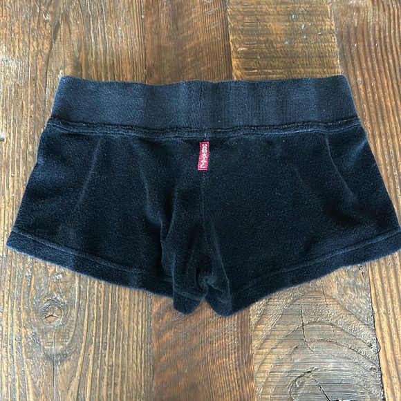 Black Hard Tail Drawstring Shorts Girls Small - EUC - Picture 3 of 5